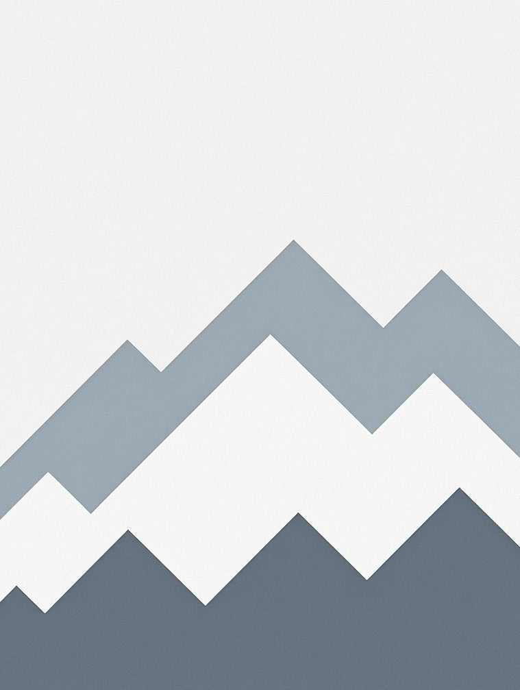 Abstract Mountain Landscape Design Rug