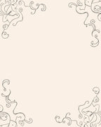 Abstract Swirls Thin Fine Lining Rug