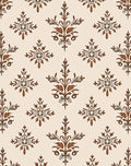 Ornate Damask Floral Pattern Rug