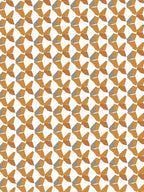 Modern Geometric Autumn Tones Pattern Rug