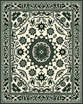 Ornate Floral Mandala Patterned Rug