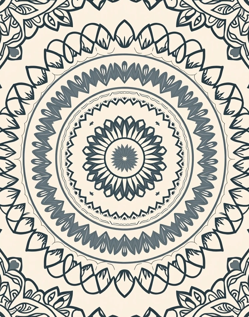 Intricate Mandala Pattern Rug