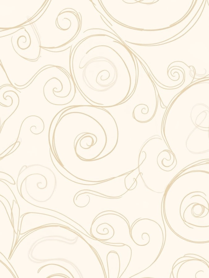 Cream Swirl Abstract Pattern Rug