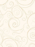 Cream Swirl Abstract Pattern Rug
