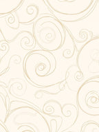 Cream Swirl Abstract Pattern Rug
