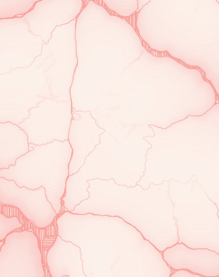Soft Pink Veined Watercolor Texture Rug