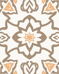 Cream Peach Neutral Organic Pattern Rug