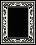 Classic Floral Border Decorative Design Rug