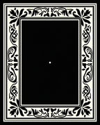 Classic Floral Border Decorative Design Rug
