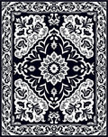 Classic Floral Mandala Patterned Rug