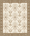 Ornate Floral Damask Pattern Rug