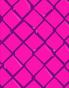 Bright Pink Diamond Geometric Pattern Rug