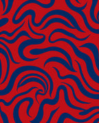 Dynamic Abstract Wave Pattern Rug