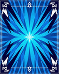 Radiant Blue Geometric Starburst Pattern Rug