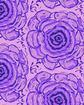Lila Orchid Rose Bloom Rug
