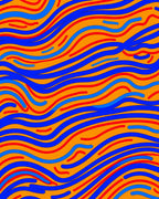 Vibrant Wavy Stripe Pattern Rug