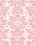 Pink Floral Pattern Rug
