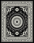 Intricate Mandala Border Design Rug