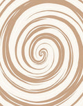 Beige Swirl Subtle Waves Rug