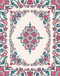 Ornate Floral Vines Pattern Rug