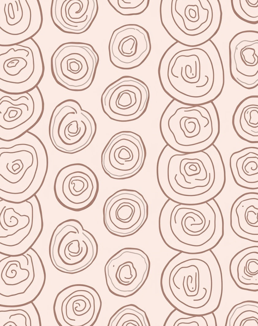 Abstract Swirl Concentric Circles Pattern Rug