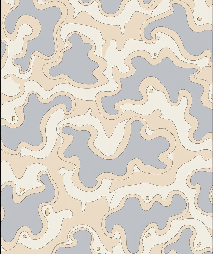 Soft Flowing Abstract Pattern Rug