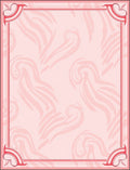 Soft Pink Swirl Border Design Rug