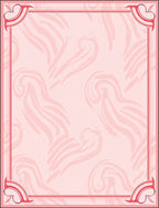 Soft Pink Swirl Border Design Rug