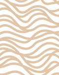 Beige Wavy Flow Abstract Pattern Rug