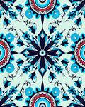 Intricate Floral Mandala Pattern Design Rug