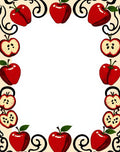 Red Apple Border Design Rug