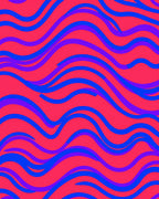 Vibrant Wavy Stripe Pattern Rug