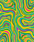 Vibrant Swirl Abstract Pattern Rug