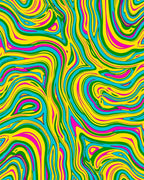 Vibrant Swirl Abstract Pattern Rug