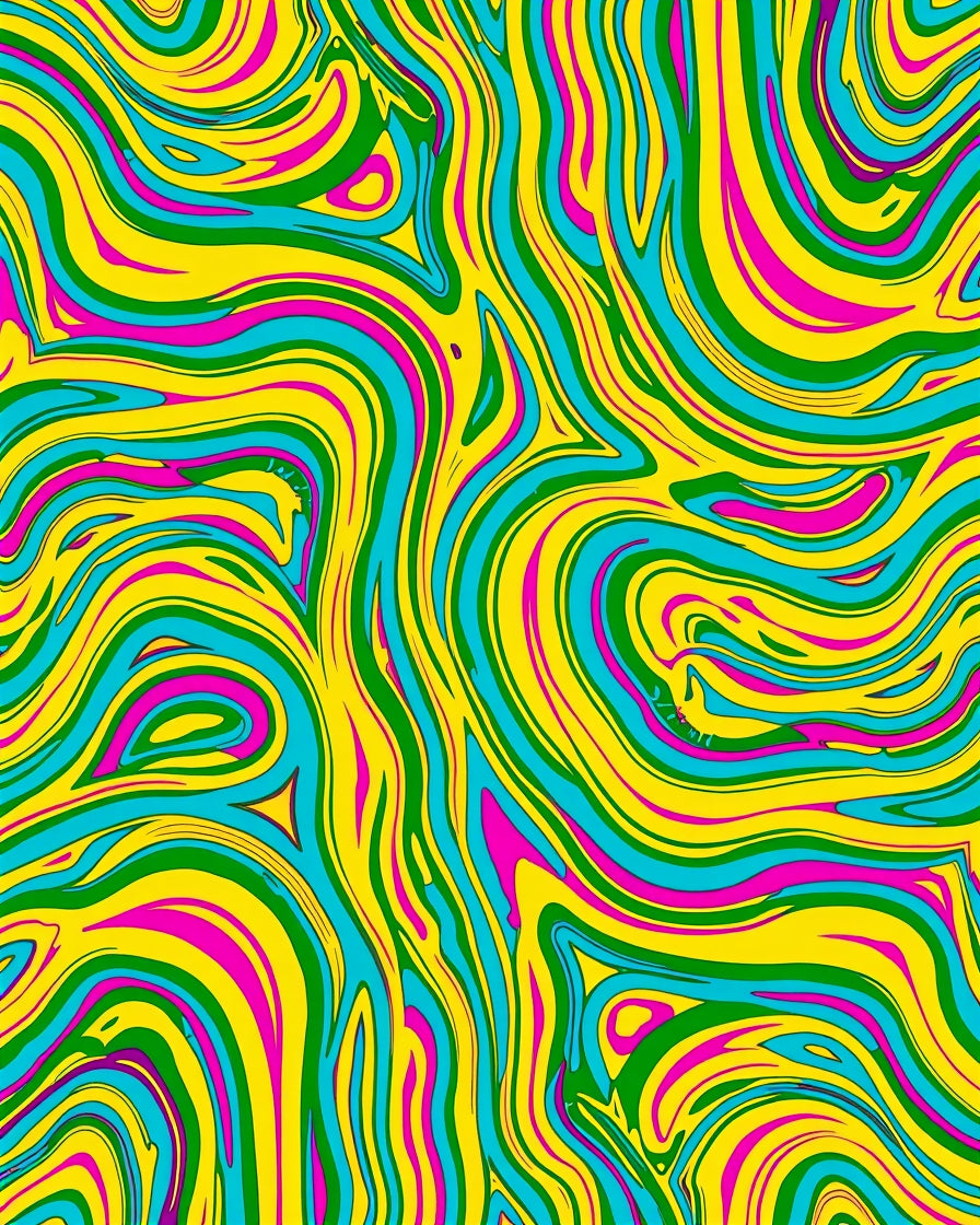 Vibrant Swirl Abstract Pattern Rug