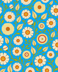 Floral Pattern with Daisy Motifs Rug
