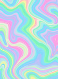 Pastel Swirl Marble Pattern Rug