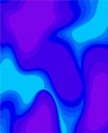 Vivid Abstract Gradient Layers Rug