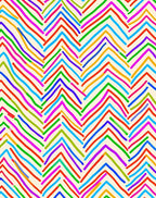 Multi Color Wavy Stripe Pattern Rug