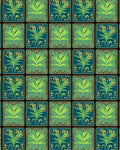 Art Nouveau Floral Lattice Pattern Rug