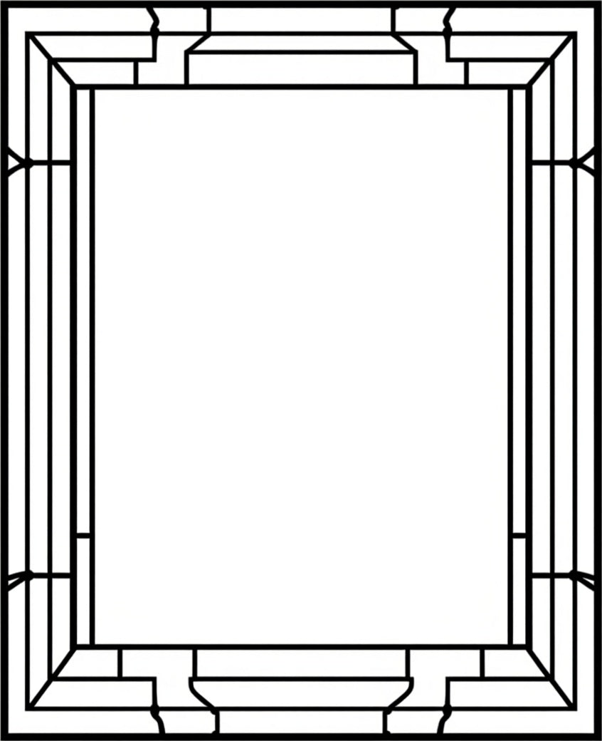 Modern Geometric Line Art Design Rug