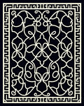 Intricate Cream Geometric Lattice Rug