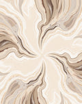 Neutral Swirl Abstract Pattern Rug