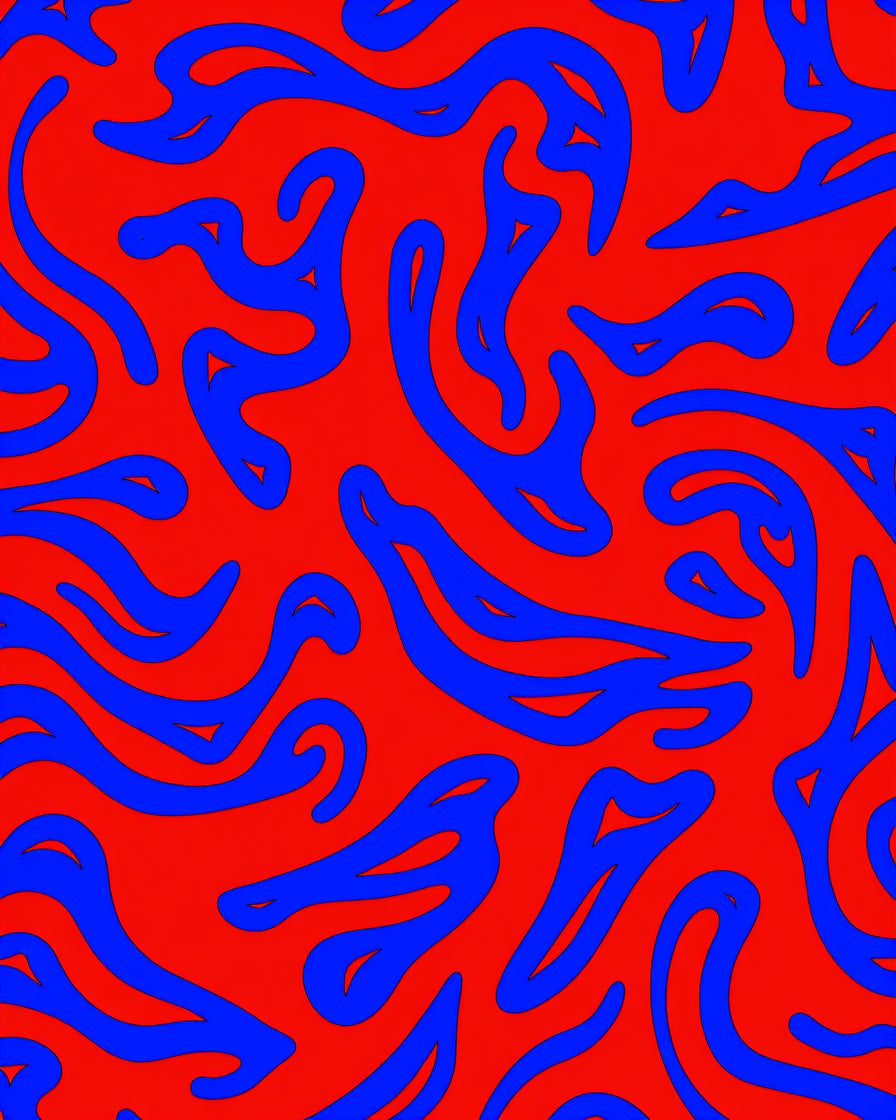 Bold Abstract Swirl Pattern Rug