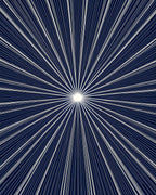 Radiant Sunburst Geometric Pattern Rug