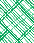 Green Intersecting Lines Pattern Rug