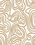 Abstract Wood Grain Flowing Lines Rug
