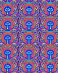 Vibrant Psychedelic Swirl Abstract Rug