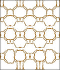 Organic Interlocking Geometric Pattern Rug