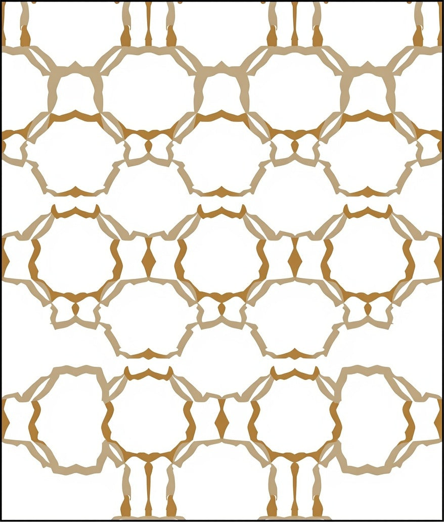 Organic Interlocking Geometric Pattern Rug